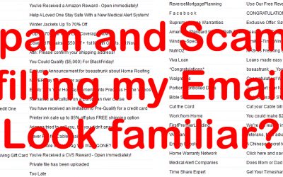 Spam and Scams Filling My Email – Sound Familiar?